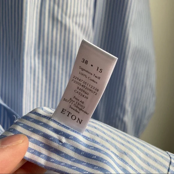 15” Slim ETON Dress shirt - Picture 2 of 3